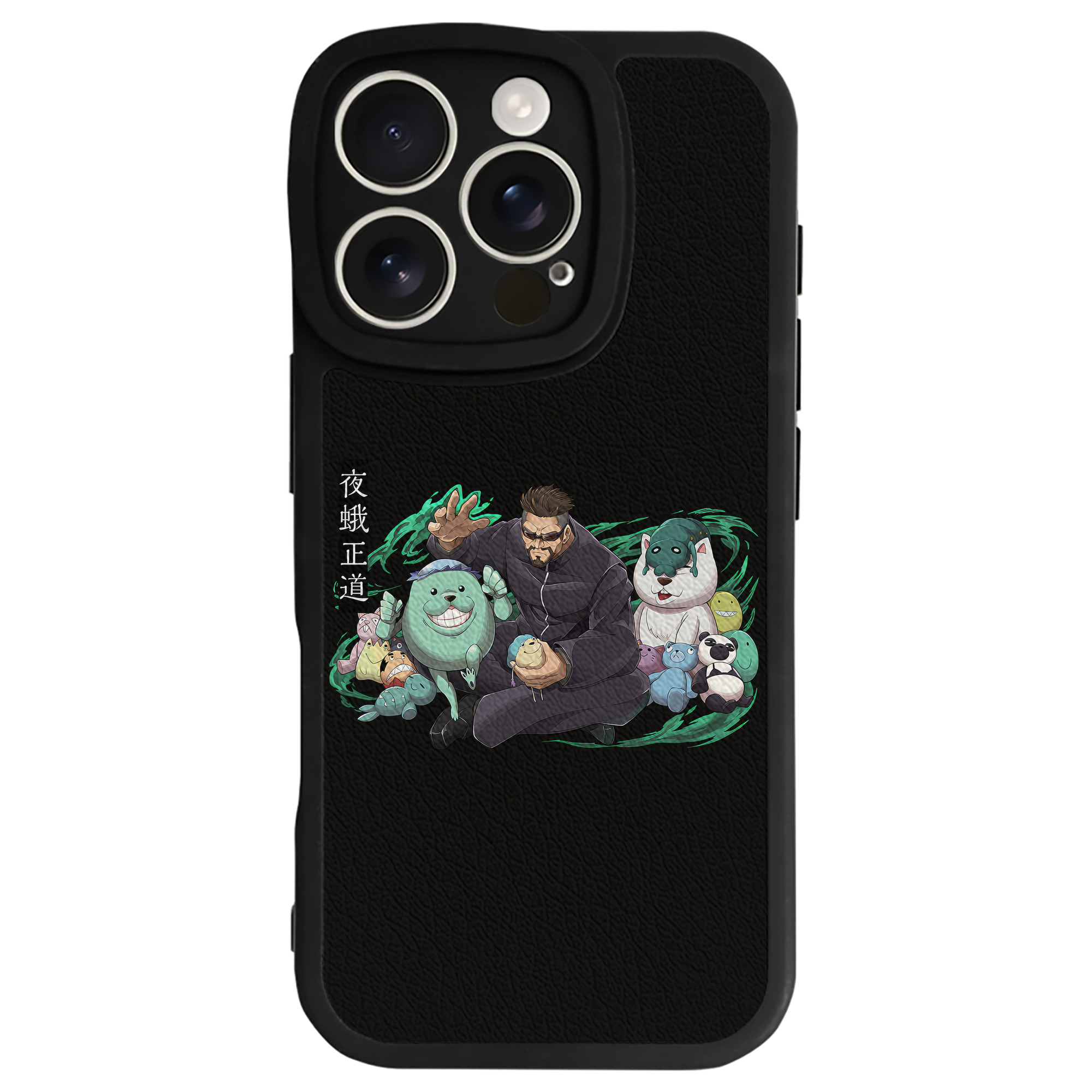 （画像用） 呪術廻戦 Jujutsu Kaisen 【iPhone 16シリーズ対応】シリコンスマホケース（レザー調） 材質：シリコン